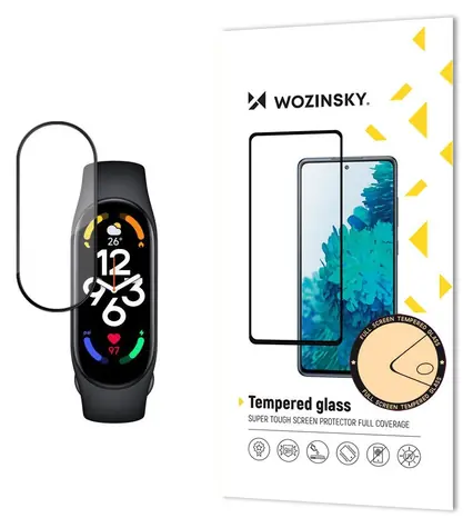 Wozinsky Full Glue černá / Ochranné sklo / Xiaomi Mi Band 8 / s rámečkem