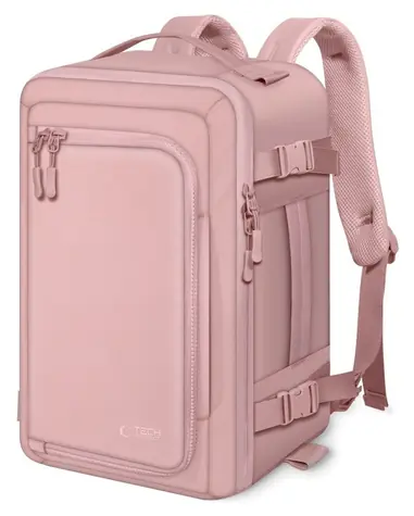 Tech-Protect Defender S50 růžová / Batoh / 20L / na notebook / kabinové zavazadlo Ryanair & Wizz Air