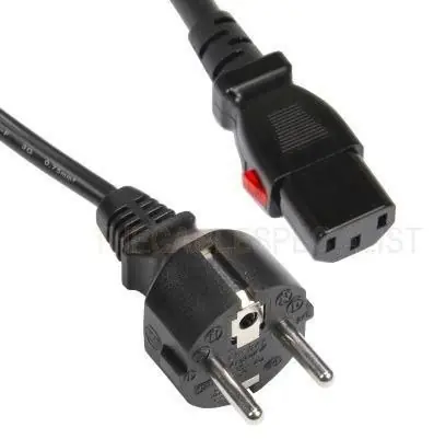 Mercodan napájecí kabel Schuko - C13 černá / Napájecí kabel / 1,8 m
