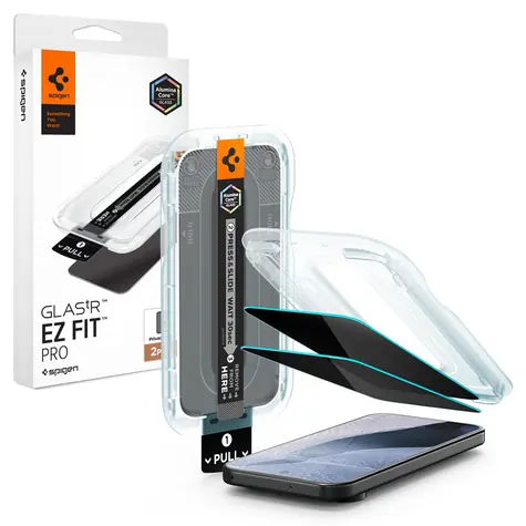 Spigen Glass tR EZ Fit Pro Privacy 2 ks / Ochranné sklo / Google Pixel 11/10 / Privátní filtr / 10H+