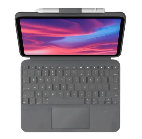 Logitech Combo Touch Oxford Grey / Ochranný kryt s klávesnicí / Apple iPad 10. generace / CZ/SK layout