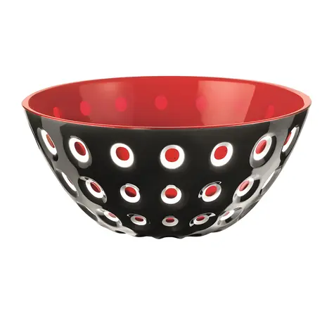 Guzzini LE MURRINE mísa černá, bílá, červená / Mísa / Akrylát / 3 Color Tech / O 20 cm