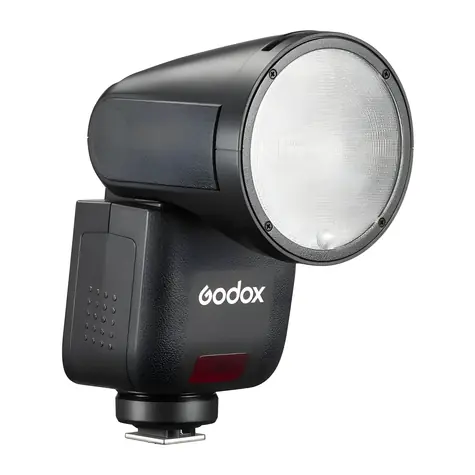 Godox V1 mid N / Blesk s kruhovou hlavou / pro Nikon / TTL / HSS / Li-ion baterie