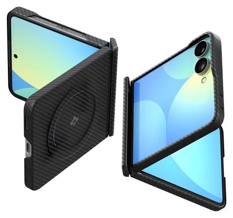 Spigen Air Skin Aramid MagFit černá / Ochranný kryt pro Samsung Galaxy Z Flip8 / MagSafe