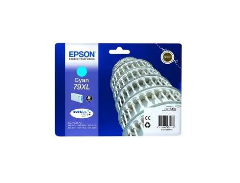 Epson Singlepack Cyan 79XL DURABrite Ultra Ink azurová / Inkoust do tiskárny / 17,1 ml / 2000 stran
