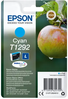 Epson Singlepack Cyan T1292 DURABrite Ultra Ink azurová / Inkoust do tiskárny / 7 ml / 485 stran