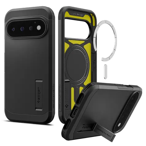 Spigen Tough Armor MagSafe černá / Ochranný kryt / Google Pixel 11 Pro / výklopný stojánek / MagFit