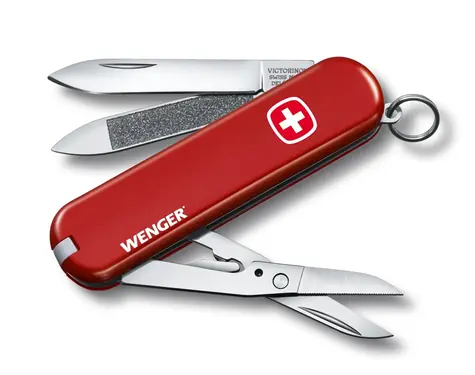 Victorinox Kapesní nůž Wenger 65 mm červený / Kapesní nůž