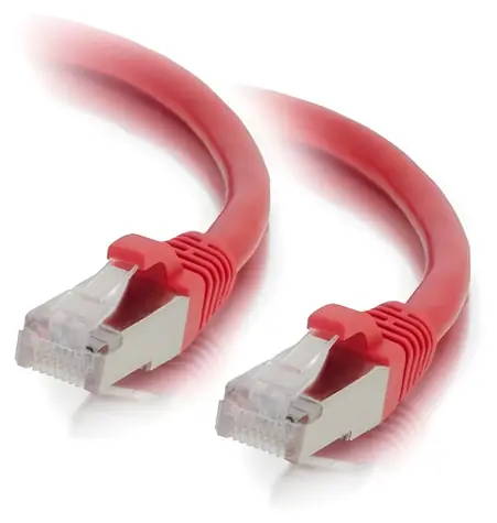 Mercodan červená / Síťový kabel / CAT-6a / S/FTP / 10 m