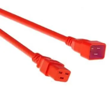 Mercodan napájecí kabel C20-C19 červená / Napájecí kabel / konektory C20 - C19