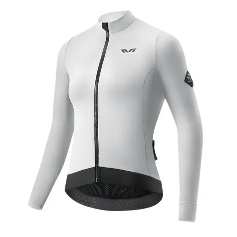 Rockbros YDWT006 bílo-šedá / Dámský cyklistický dres / Zateplený / Podzim-zima / Velikost L