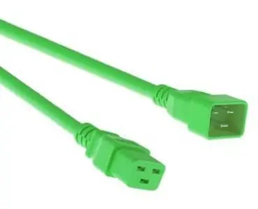Mercodan C20-C19 zelená / Napájecí prodlužovací kabel