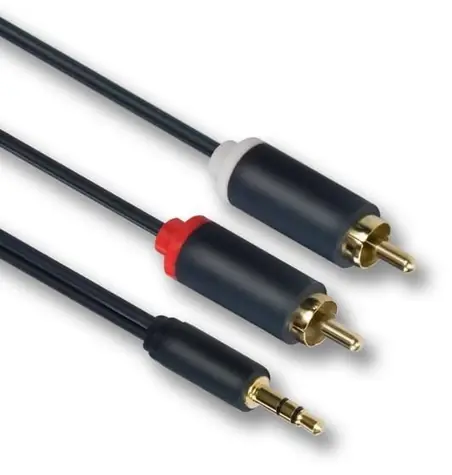 Mercodan kabel Minijack - RCA ULTRA 1 m / Audio kabel / 3,5mm jack - RCA