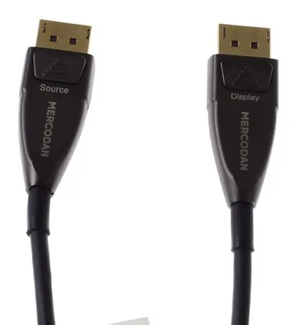 Mercodan DisplayPort optický kabel 30 m / Kabel DisplayPort / Optický (fiber) / 30 m