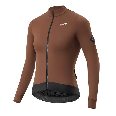 Rockbros YDWT006 hnědá / Dámský cyklistický dres / zateplený / podzim-zima / velikost S