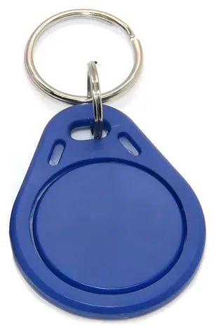 Xtendlan RFID klíčenka k dveřním stanicím modrá / Klíčenka / RFID 13,56 MHz / s číslem