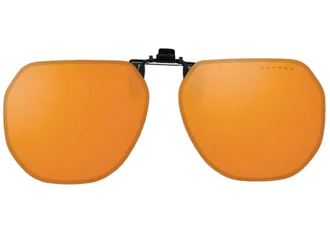 Gunnar Clip-On Moffet Onyx / Kancelářské/herní brýle / jantarová skla / BLF MAX / NATURAL focus