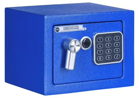 Yale YSV 170 DB2 B modrá / Trezor / Digitální klávesnice / 3,8 l / Ocel / Volně stojící