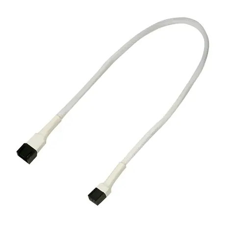 Nanoxia / Prodlužovací kabel 3-pin Molex / 30 cm / bílá