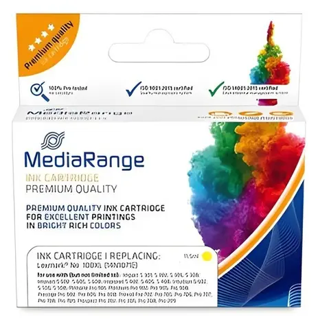 MediaRange Lexmark 100XL žlutá / Inkoustová kazeta / kompatibilní / náhrada za 14N1071E