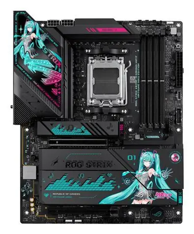 ASUS ROG STRIX X870E-H GAMING MIKU / Základní deska / AMD X870E / DDR5 / Wi-Fi 7 / USB4 / sc.AM5 / ATX