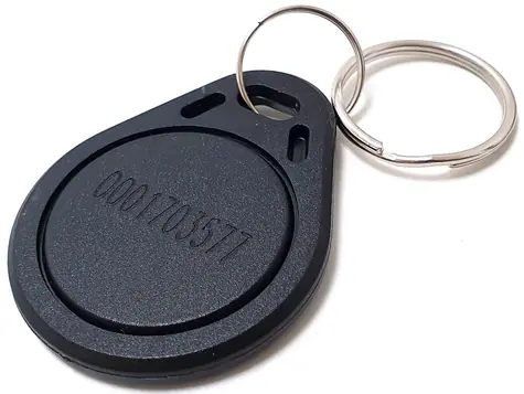 XtendLan Identifikační klíčenka pro dveřní stanice černá / RFID klíčenka / 125 kHz / s číslem