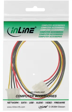 InLine / Prodlužovací kabel / 4-pin Molex / 30 cm