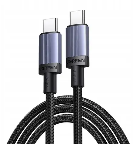 Ugreen Kabel USB-C - USB-C 2 m černo-šedá / Kabel / USB-C - USB-C / 2 m