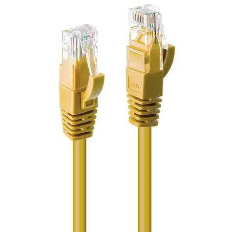 Lindy žlutá / Patch kabel / Cat6 U/UTP / RJ45-RJ45 / 3 m