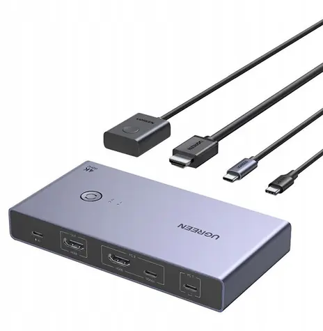 UGREEN CM731 / KVM přepínač / 2v1 / USB-C + HDMI