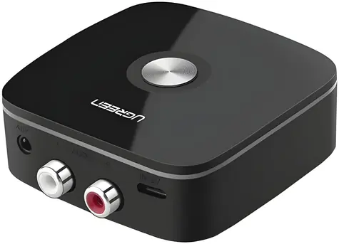 Ugreen CM106 černá / Bluetooth přijímač / Bluetooth 5.1 / 2x RCA / jack 3,5 mm / aptX HD