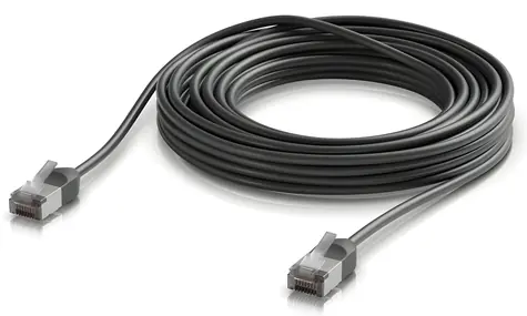 Ubiquiti UniFi Premium Patch Cable Outdoor 8m černá / Patch kabel / Cat6a / venkovní / RJ-45