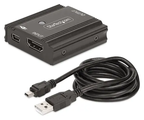 StarTech 33FT-8K-HDMI-BOOSTER černá / Zesilovač HDMI signálu / 8K 60Hz / 144Hz / HDR10 / 7.1 audio