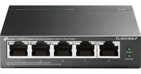 TP-Link TL-SG1005LP V4.6 / Switch / 5x GE / 4x PoE+ / 40W