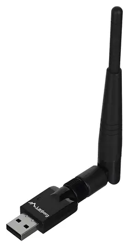 Lanberg NC-0150-WE černá / Wi-Fi USB adaptér / 150 Mbit/s / 2.4 GHz / USB 2.0