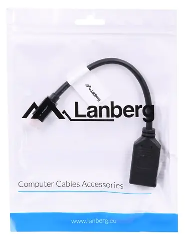 Lanberg AD-0003-BK černá / Redukce / Mini DisplayPort (M) na DisplayPort (F) / 1920×1200 / 60 Hz