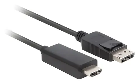 Lanberg CA-DPHD-11CC-0050-BK černá / Kabel DisplayPort na HDMI / 5 m / DP 1.1 / 1080p / 60 Hz
