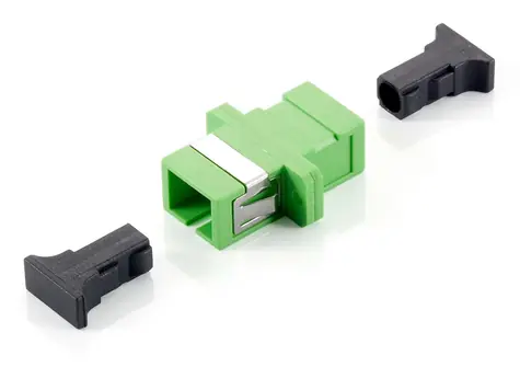 Equip optický adaptér SC/APC zelená / Optický adaptér / Singlemode / Simplex / 12 ks