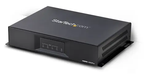 StarTech 2x2 Video Wall Controller černá / Video wall controller / 4K 60Hz / HDMI 2.0 / 1 vstup, 4 výstupy