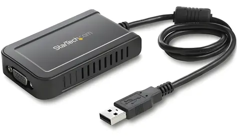 StarTech adaptér USB na VGA černá / Adaptér / 1920x1200 / kabel 0,5 m