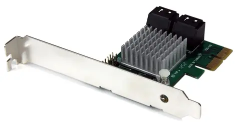StarTech PCIe karta SATA III 4 porty / Řadič SATA / PCI Express / 4x SATA III / čipset Marvell 88SE9230