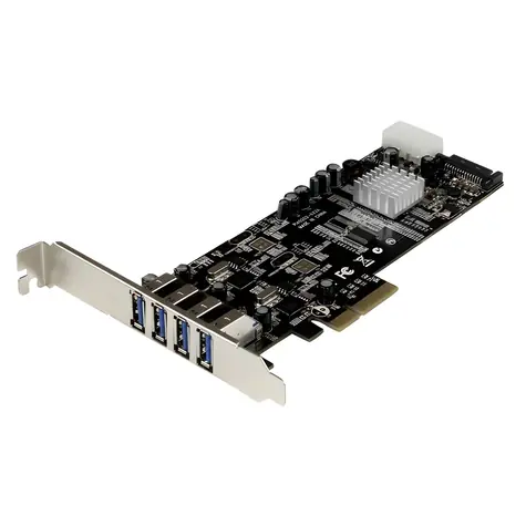 StarTech PCIe karta 4x USB-A / Řadič USB / PCIe / USB 3.2 Gen 1 / 2 nezávislé kanály
