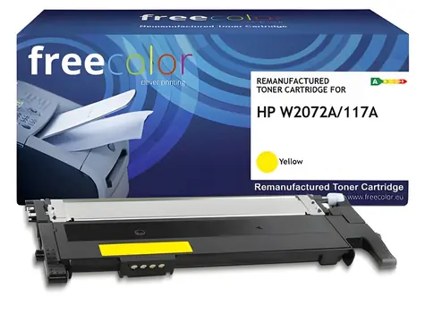 Freecolor W2072A žlutá / Toner / alternativa k HP 117A / Color Laser 150, MFP 178/179 / 700 stran