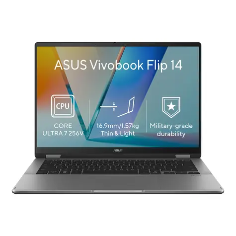 ASUS Vivobook 14 Flip šedá (TP3407SA-OLED147WZ) / Konvertibilní notebook / 14