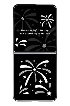 Samsung FlipSuit Fireworks pro Galaxy Z Flip8 černá / Kryt / GP-FFF776CUB