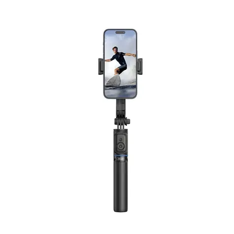 XO SS13 černá / Selfie tyč se stativem / Bluetooth / 106 cm