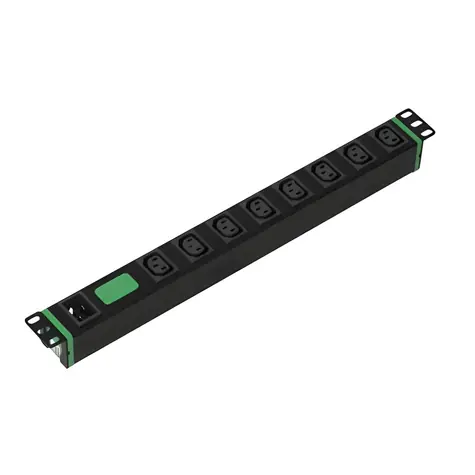 APC Easy Rack PDU Basic 1U / Rozvodná jednotka PDU / Horizontální / 230 V / 16 A / 3700 W / C20 -> 8x C13