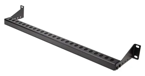 StarTech opěrná lišta na kabely černá / Opěrná lišta na kabely / 1U / ocel / 483 mm