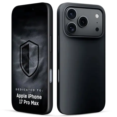 3mk Hardy Mellow MagCase pro Apple iPhone 17 Pro Max černá / Pouzdro / MagSafe / silikon / mikrovlákno