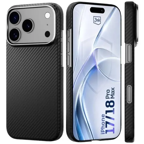 3mk Hardy Aramid MagCase pro Apple iPhone 17 Pro Max černá / Pouzdro / MagSafe / aramidové vlákno
